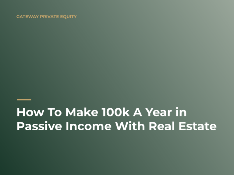 how to make 100k a year in passive income