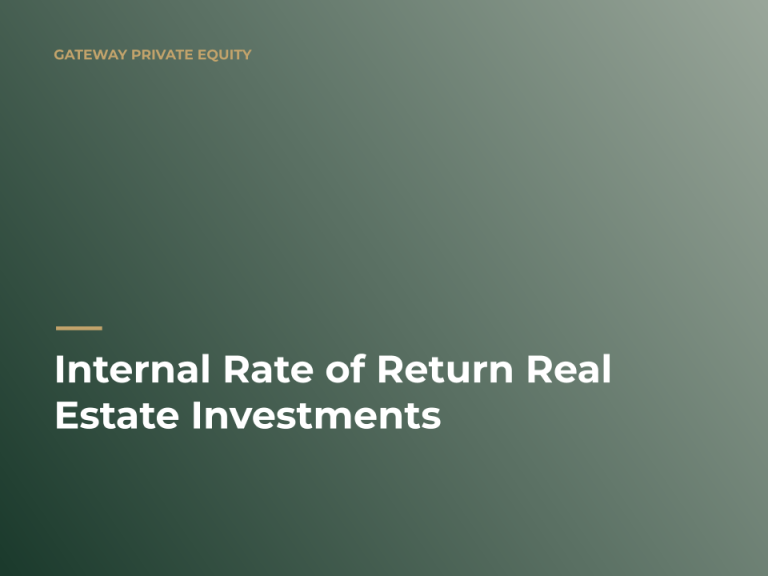 internal rate of return real estate