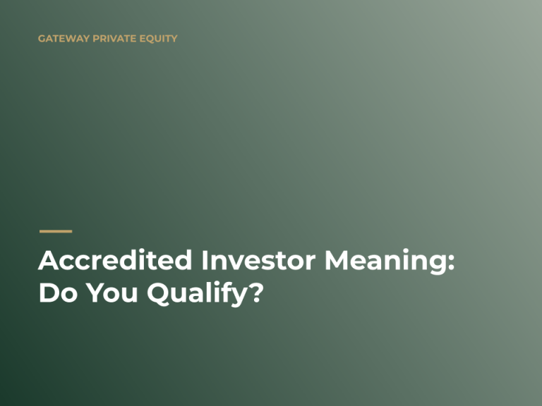 accredited investor meaning