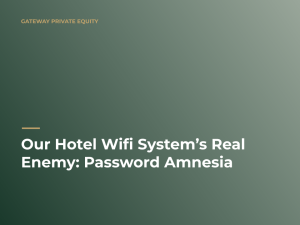hotel wifi system